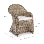 MARTIN barna rattan kerti fotel