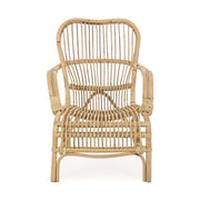 CLARITA natúr rattan kerti fotel