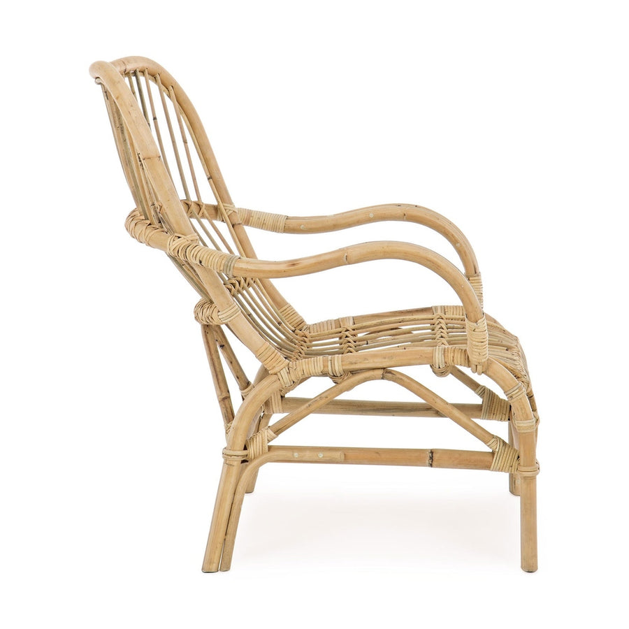 CLARITA natúr rattan kerti fotel