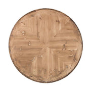 Prémium kategóriás, fenyőfából készül, 120 cm átmérőjű, provanszi stílusú díszes lábú étkezőasztal