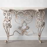 ANTOINETTE fehér shabby konzolasztal 112,5 cm
