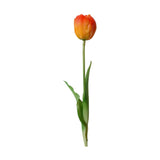 Élethű megjelenésű, narancssárga színű nyílt virágú tulipán művirág