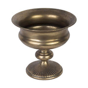 Patinás óarany színű fémkaspó