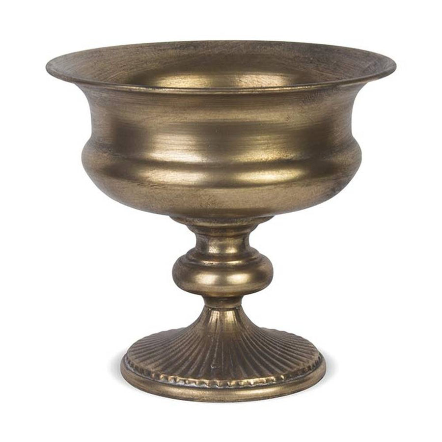 Patinás óarany színű fémkaspó