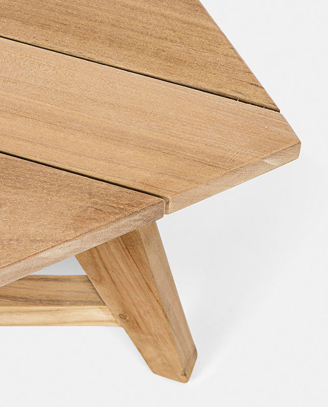 Prémium kategóriás, design teakfa dohányzóasztal