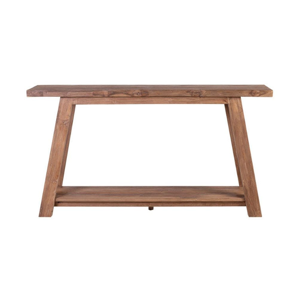 Teakfa konzolasztal 150 cm natúr