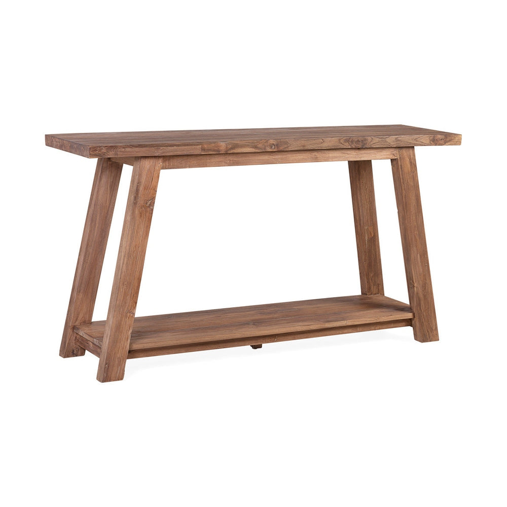 Teakfa konzolasztal 150 cm natúr