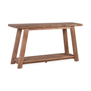 Teakfa konzolasztal.