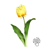 Sárga színű, papagáj tulipán művirág.