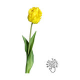 Sárga színű, papagáj tulipán művirág.