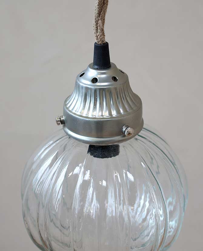 Vintage függeszték lámpa Ø 21 cm E14 "Old French"