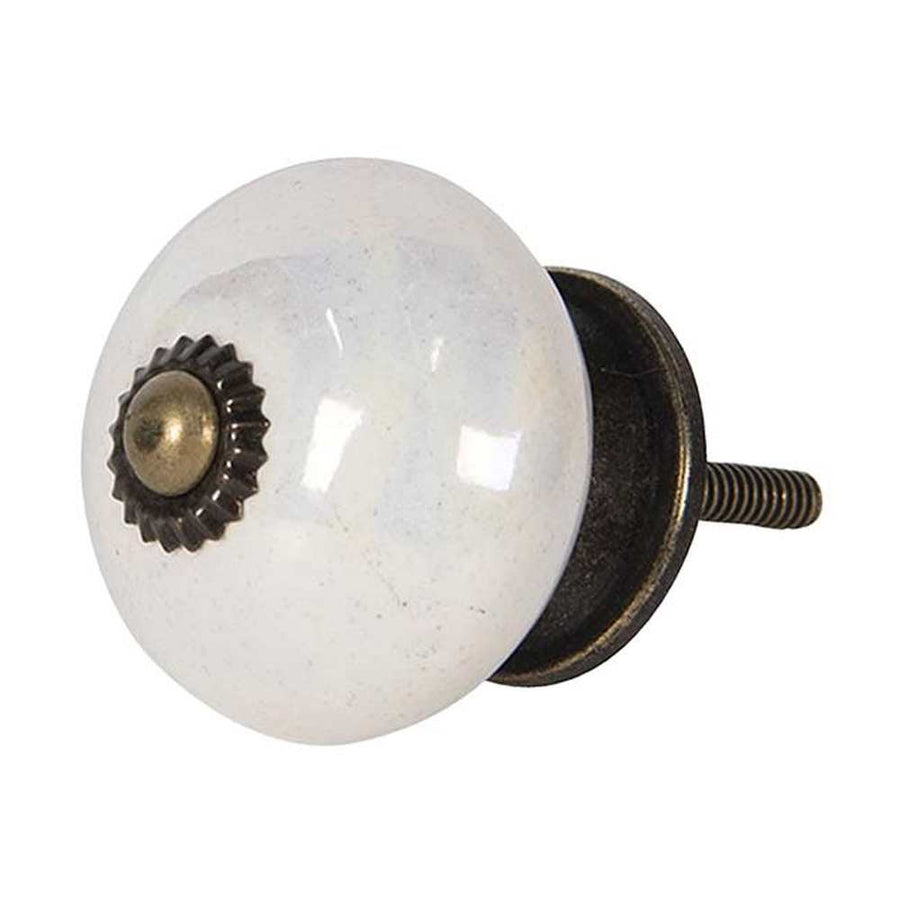 Szürke vintage kerámia fiókgomb Ø 4 cm szürke