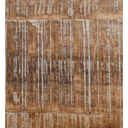 Prémium kategóriás, tömör mangófából készül, 150 cm átmérőjű, vidéki vintage stílusú, kör formájú étkezőasztal  asztallapjának közeli képe 