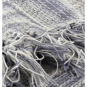 Vintage stílusú pasztell színű csíkos mintás rojtszegélyes pamut pléd