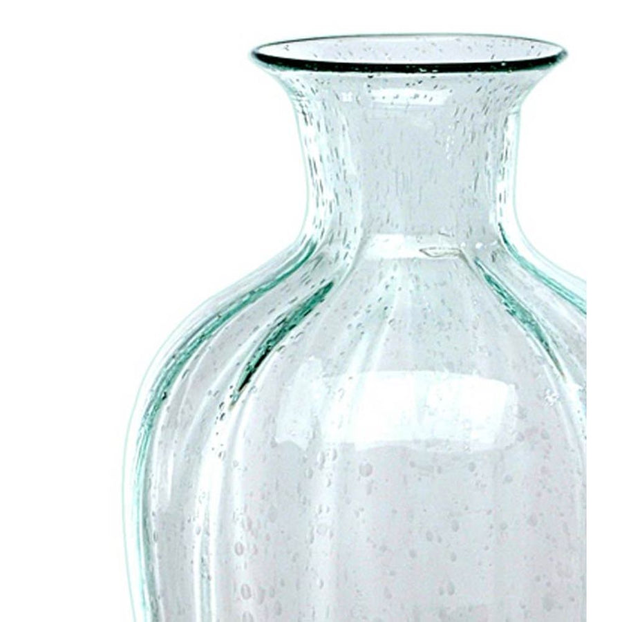 Vintage stílusú, nagyméretű kézműves üvegváza