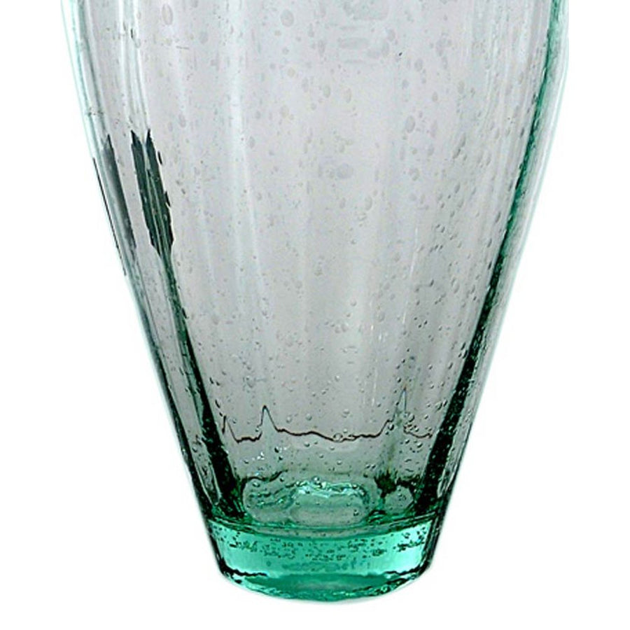 Vintage stílusú, nagyméretű kézműves üvegváza