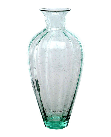 Vintage stílusú, nagyméretű kézműves üvegváza