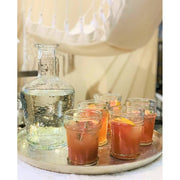 Vintage stílusú, vastag falú, vizes üvegpalack