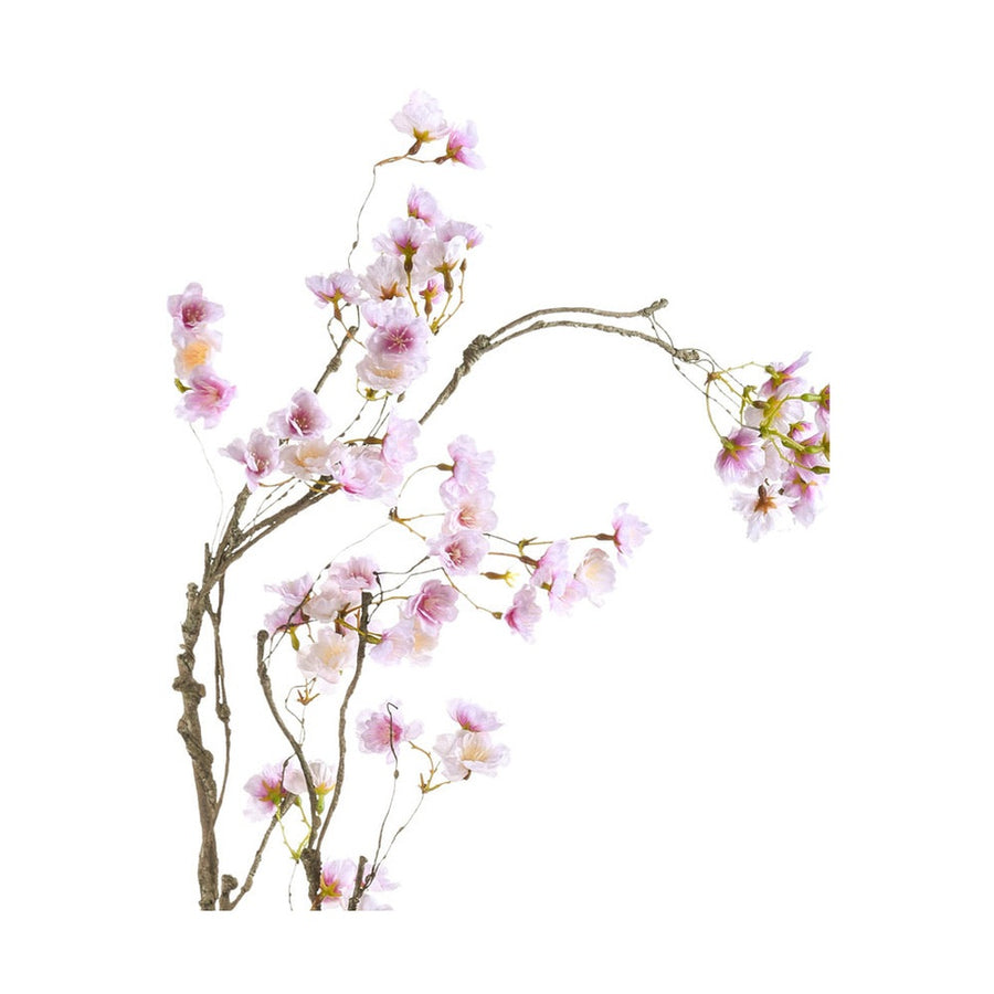 Halvány rózsaszín színű barackvirágokkal díszített ág girland